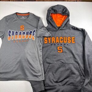 Syracuse Set/2 Orange NCAA Men's T-Shirt Size M & Hoodie Sweatshirt Size L Set